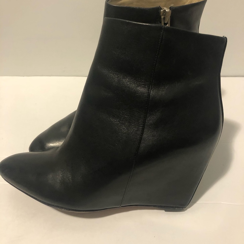 Brian Atwood black wedge shoes